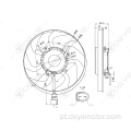 Ventilador de refrigeração do radiador do carro para A3 TT VW